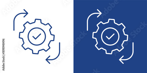 Synergy Blue And White Icon Style Collection