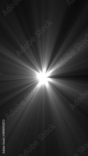 Light Explosion Black Background White Radial Beams Dynamic Energy Burst Abstract Motion white light