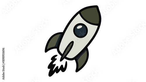 Rocket Ship in the Sky: A sleek rocket ship soars gracefully into the vast expanse, its engine blazing as it embarks on a journey of discovery.