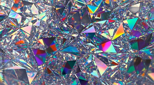 Wallpaper Mural Diamonds scattered everywhere reflecting light and colors in a mesmerizing display of luxury and beauty Torontodigital.ca