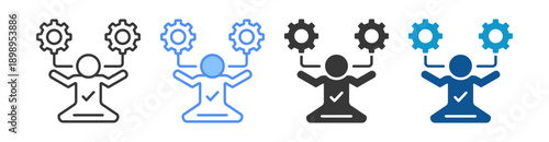 Skill Icon Set Multiple Style Collection