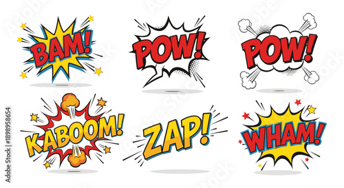 comic book explosion speech bubbles