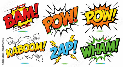 comic book explosion words