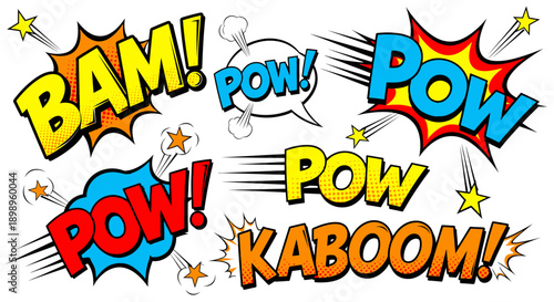 Comic book explosion sound effects