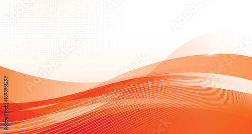 Abstract orange banner background. Graphic design banner pattern background template with dynamic curve shapes and text space
