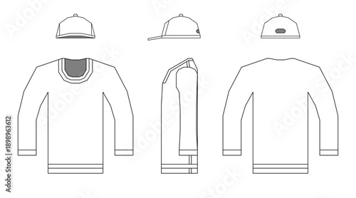 shirt & cap vector SVG