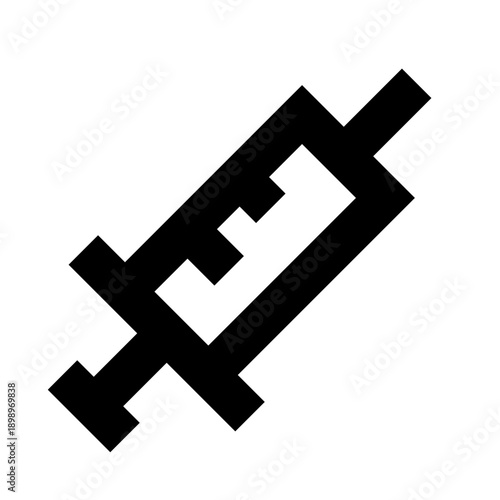 Outline syringe icon for medical injection, vaccine, and treatment.