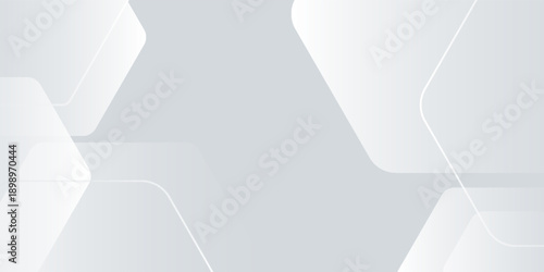 White background abstract art vector illustration with hexagon shape. modern design vector.