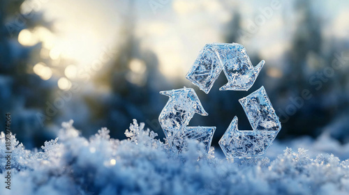 snow on the window