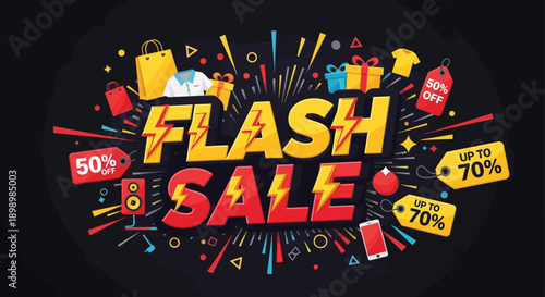 A pop art explosion design featuring a happy Halloween holiday celebration banner with vector illustration elements and grunge horror art for a party poster or music flyer label