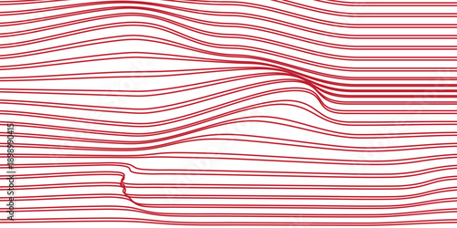 abstract trendy red double line squeeze pattern art perfect for background.