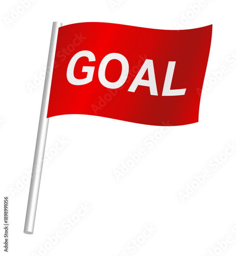 ゴールの旗