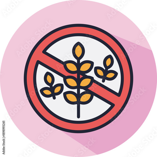 Gluten Free isometric icon
