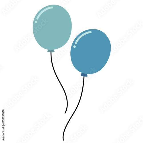 シンプルな風船のイラスト