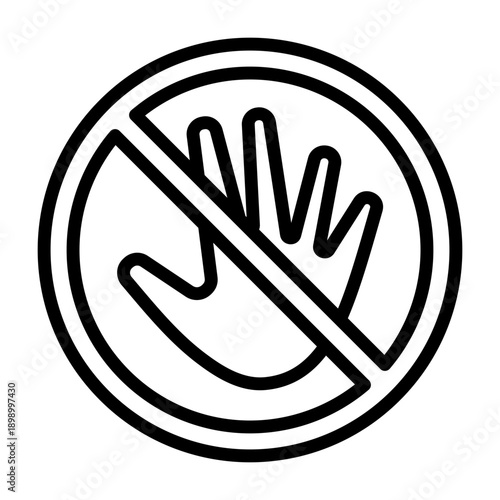 Curfew Icon - Black Outline