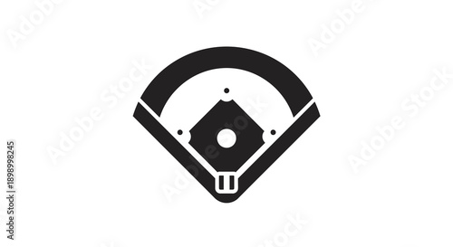 A baseball diamond icon representing the sport of baseball and its playing field