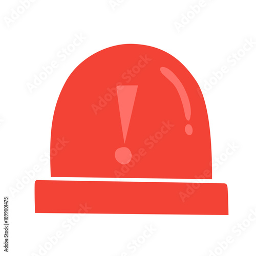 illustration of an ambulance siren on a white background