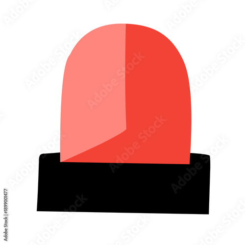 illustration of an ambulance siren on a white background