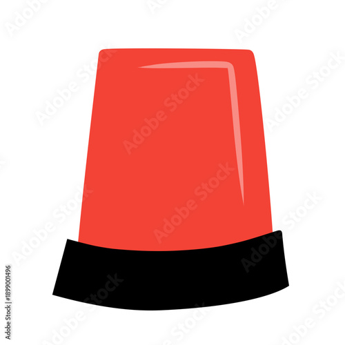 illustration of an ambulance siren on a white background