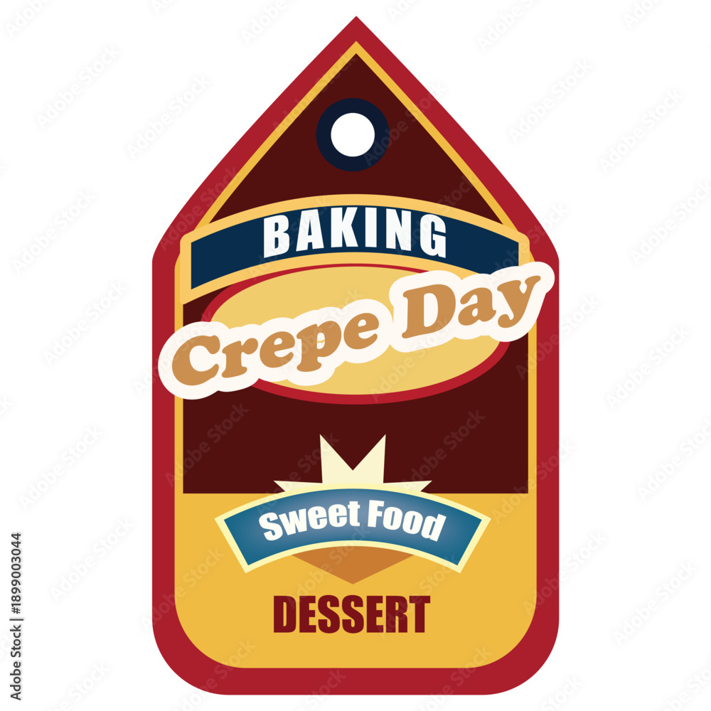Obraz premium Crepe Day label