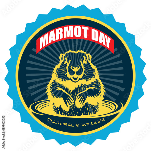 Marmot Day sticker