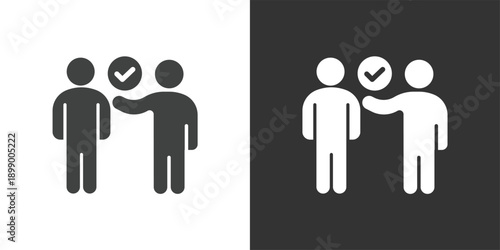 Personal Recommendation icon. Solid glyph series icon