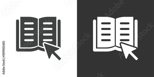 Digital Literacy icon. Solid glyph series icon