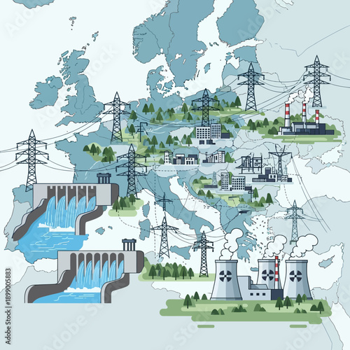 European Power Plants and Transmission Infrastructure.