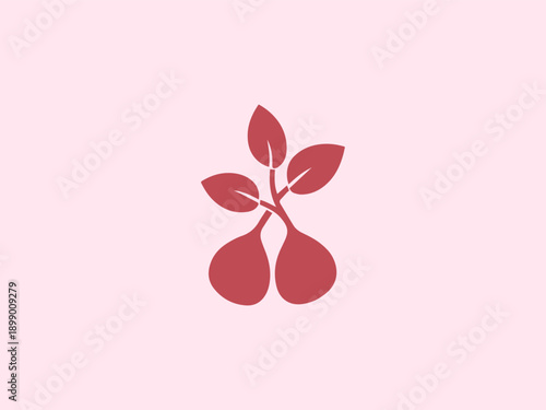 Fruit and Origin Abstract Black Silhouette Icon