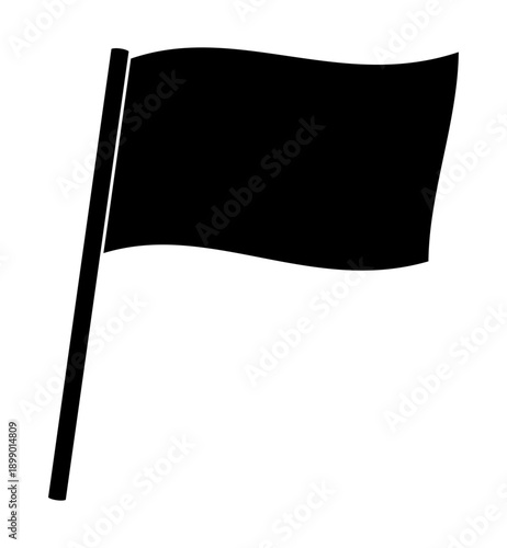 旗のシルエット