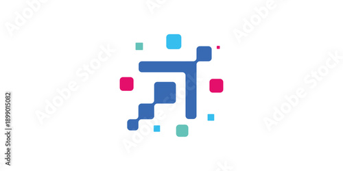 Dual meaning logo combining a digital arrow and investment elements, symbolizing growth, upward momentum, smart strategy, and modern financial investment solutions.