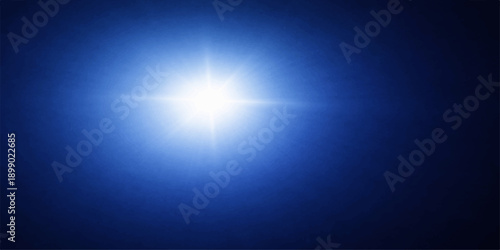 Blue sky with sun and light rays background