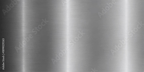 Brushed metal texture background with silver metallic surface