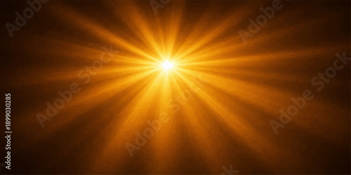 Sunburst abstract background with glowing rays