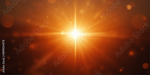 Abstract light rays with blue sky and glowing beams background