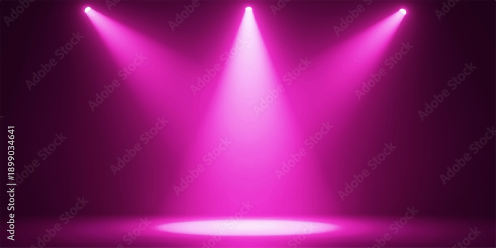 custom made wallpaper toronto digitalStage spotlight with purple and colorful lights on dark stage background