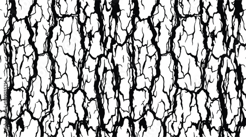 Alpine bark texture vector. Detailed bark seamless pattern illustration for your projects.