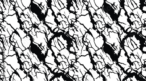 Detailed bark texture for designers. Vector graphic alpine bark pattern for natural and craft projects.