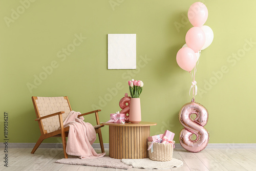 Interior of living room wit...