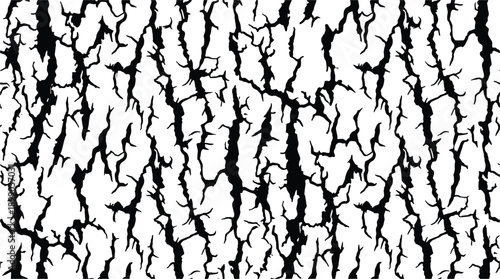 Detailed walnut bark texture. Vertical cracked tree bark in a natural dark pattern.