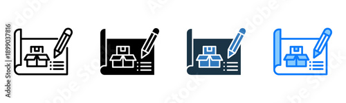 Product Design icon multiple style 