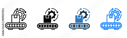 Production icon multiple style 