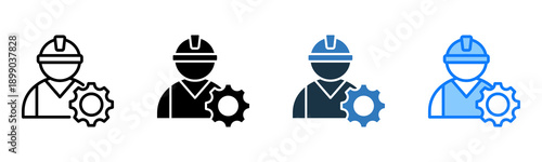 Labor icon multiple style 