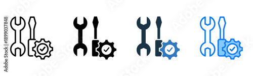 Tools icon multiple style 