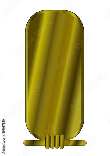 Cartouche égyptien doré, cadre