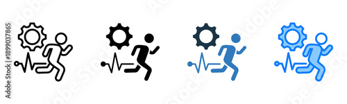 Human Activity icon multiple style 