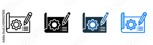 Industrial Design icon multiple style 