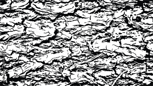 Monochrome Mulberry bark texture detailed pattern for nature projects.