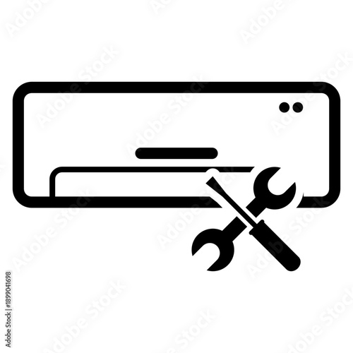 "HVAC system is under maintenance" icon