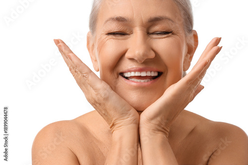 Beautiful mature woman on w...
